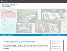 Tablet Screenshot of camping-amelia.fr